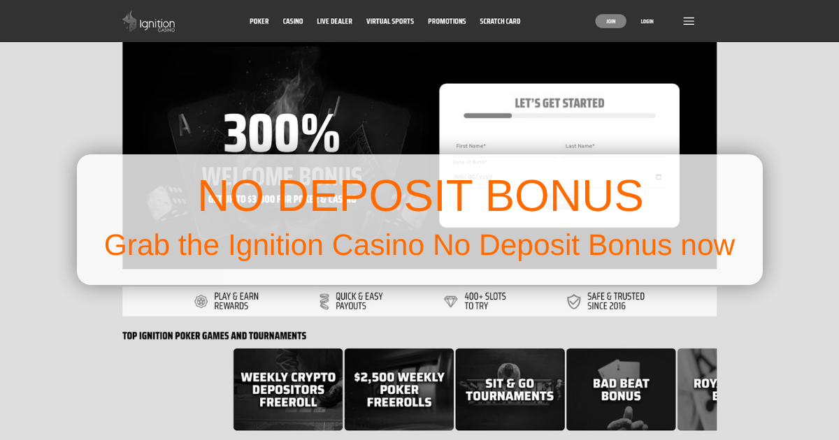 Ignition Casino No Deposit Bonus: How It Works